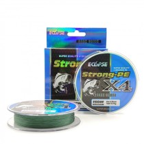 Риболовний шнур ECLIPSE X4 Strong-PE Dark Green 150 m 0.26 мм, навантаження 16,6 кг