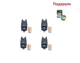 Набір сигналізаторів CarpLine (4 шт) + подарункова волосінь 3D 100 м
