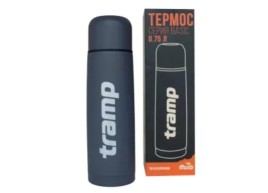 Термос Tramp Basic 1 л Grey, компактний, вакуумний, довго зберігає тепло і холод