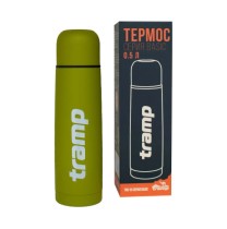 Термос Tramp Basic 1 л Olive, компактний, вакуумний, довго зберігає тепло і холод
