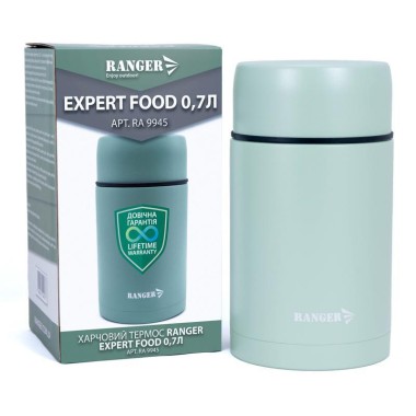 Ranger Термос Ranger Expert Food 0.7 л RA 9945, харчовий, вакуумний, надійно зберігає тепло і холод - Зображення 1
