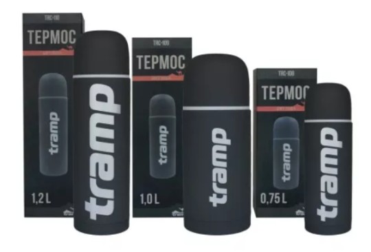 Tramp Термос Tramp Soft Touch 1,2л TRC-108 Grey, надёжный, нескользящее покрытие - Картинка 2