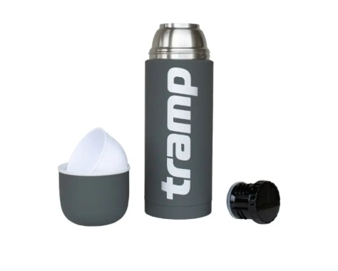 Tramp Термос Tramp Soft Touch 1,2л TRC-108 Grey, надёжный, нескользящее покрытие - Картинка 3