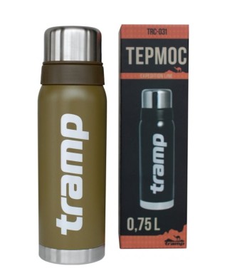 Tramp Термос Tramp Expedition Line 0.75 л, оливковий, міцний корпус, відмінна теплоізоляція - Зображення 2