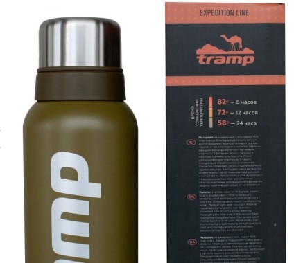 Tramp Термос Tramp Expedition Line 1,2 л, оливковий, міцний корпус, відмінна теплоізоляція - Зображення 5