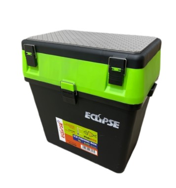 Eclipse Ящик рибалки для зимової риболовлі Eclipse, зелений, розмір 38x24,5x38 см - Зображення 1